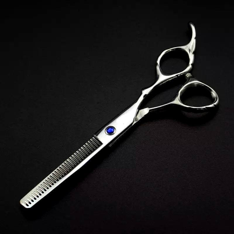 Blue Crystal Right Handed Thinning Scissors