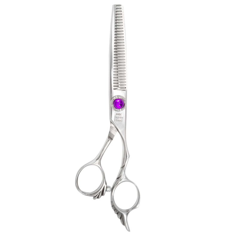 6.0" Dragon Purple Crystal Thinning Scissors