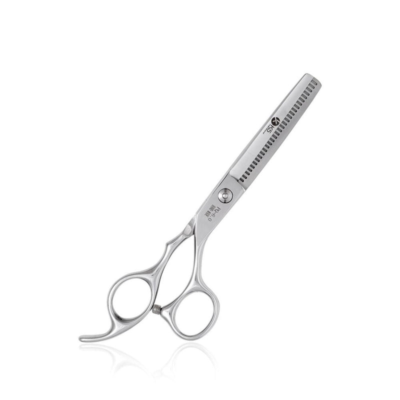 Elegant Silver Line Thinning Scissors For Barbers