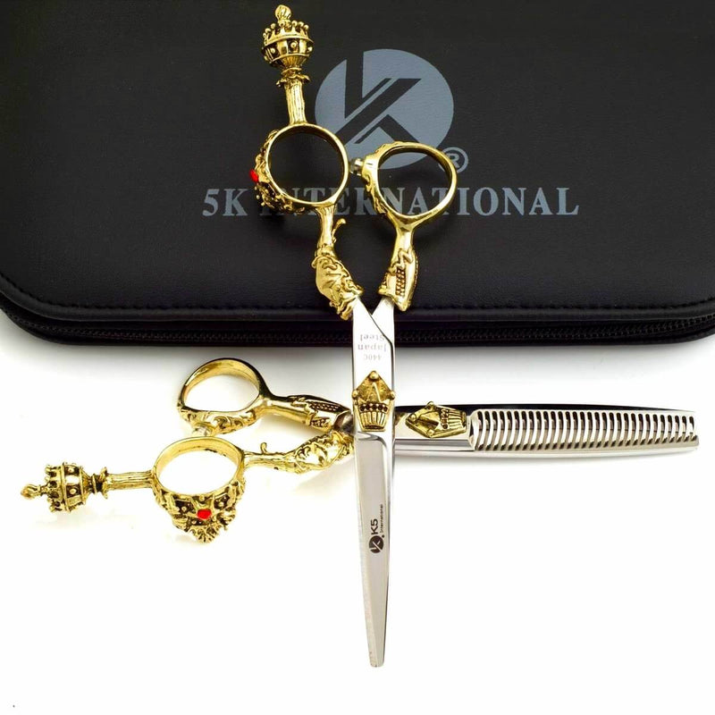 Golden Professional Hairdressing Scissors Set