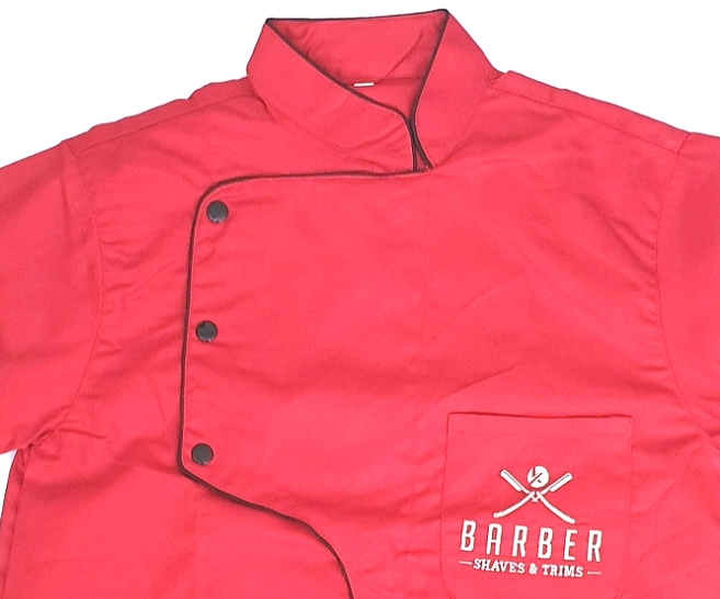 Professional Red Barber Shirt