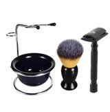 Safety razor With Shaving Brush