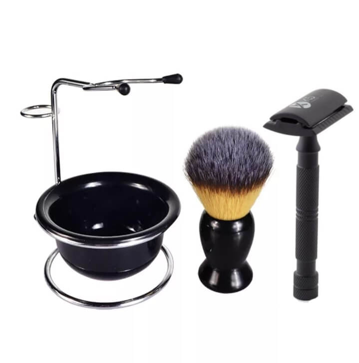 Safety razor With Shaving Brush