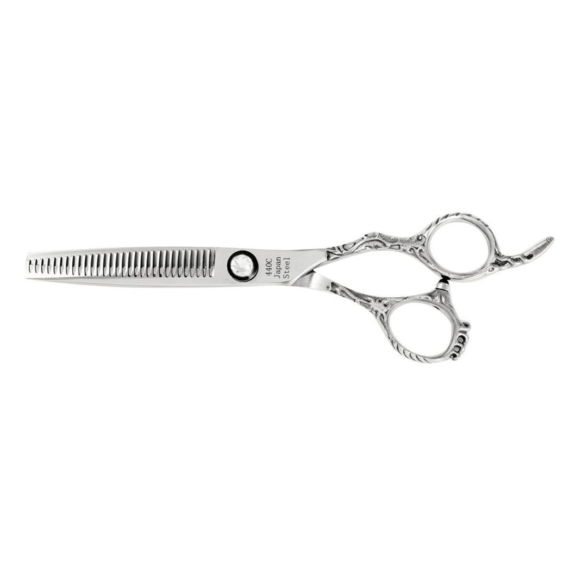 White Crystal 6.0" Professional Thinning Scissors