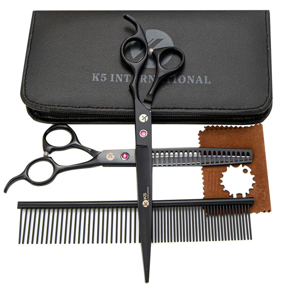 Pet Grooming Straight Scissors Set