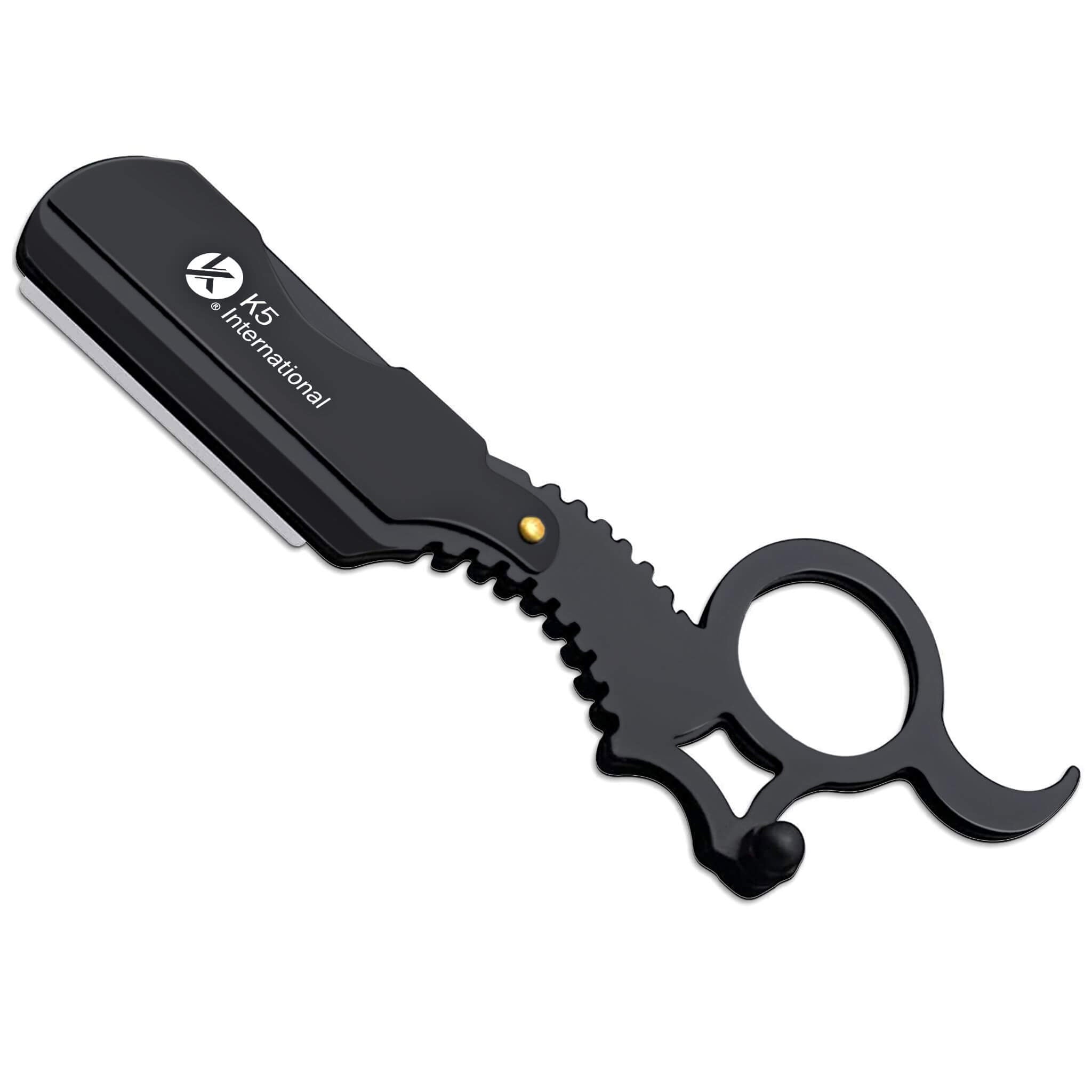 Black Professional Single Blade Straight Razor
