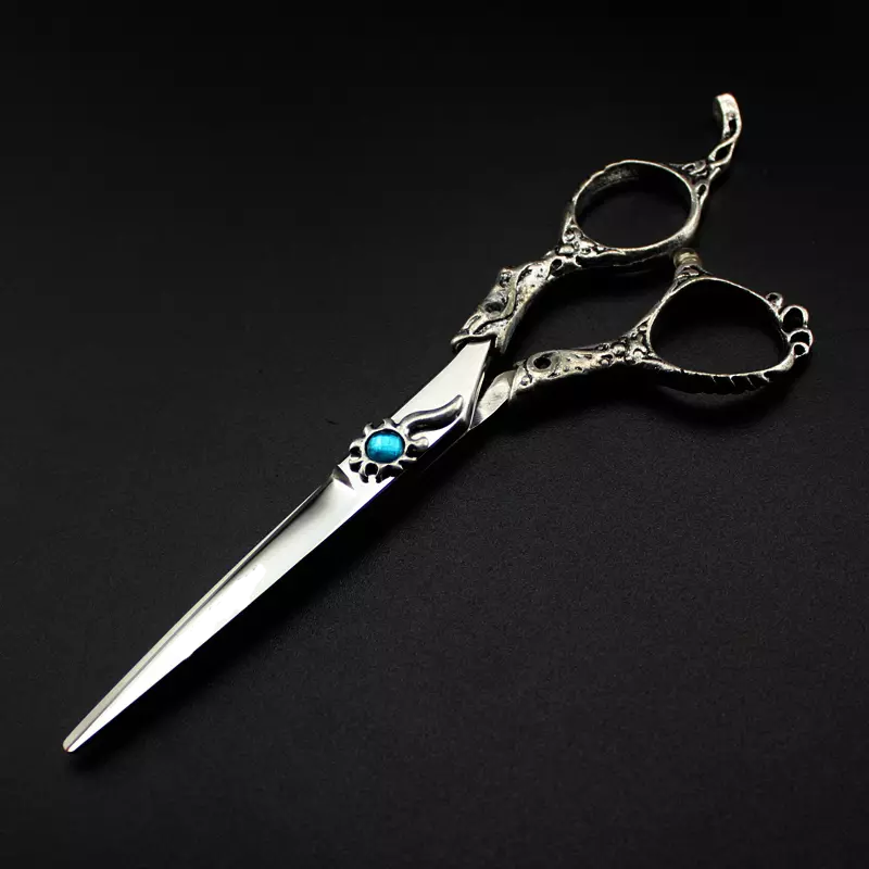 Hairdressing Scissors 6.0'' Blue Cystal