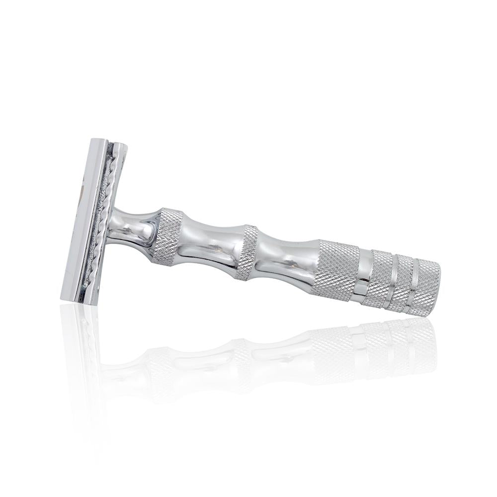 Hair Removal Safety Razor in Metal Silver Chrome – K5 International