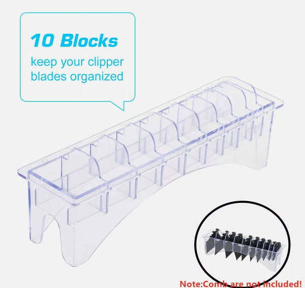 Universal 10 Pcs Hair Clipper Combs holder / stand