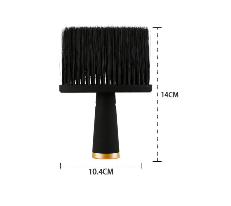 Black Barber Neck Brush Nylon Synthetic hair