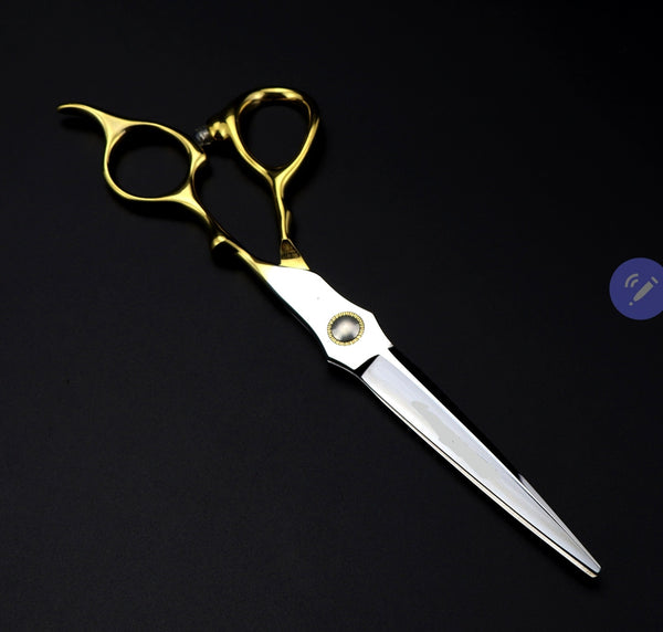 Elegant Gold 6.5" 440c Hairdressing Scissors Set