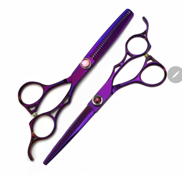 Purple Hairdressing 6.0" Scissors Set