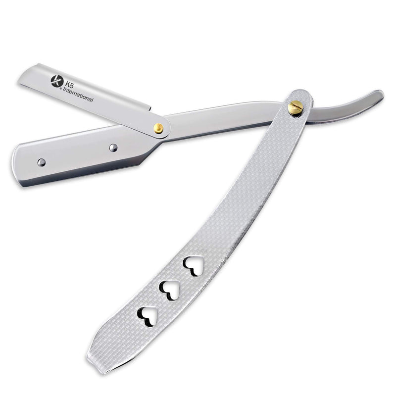 Silver Square Razorblade Professional Silver Cut Throat Razor
