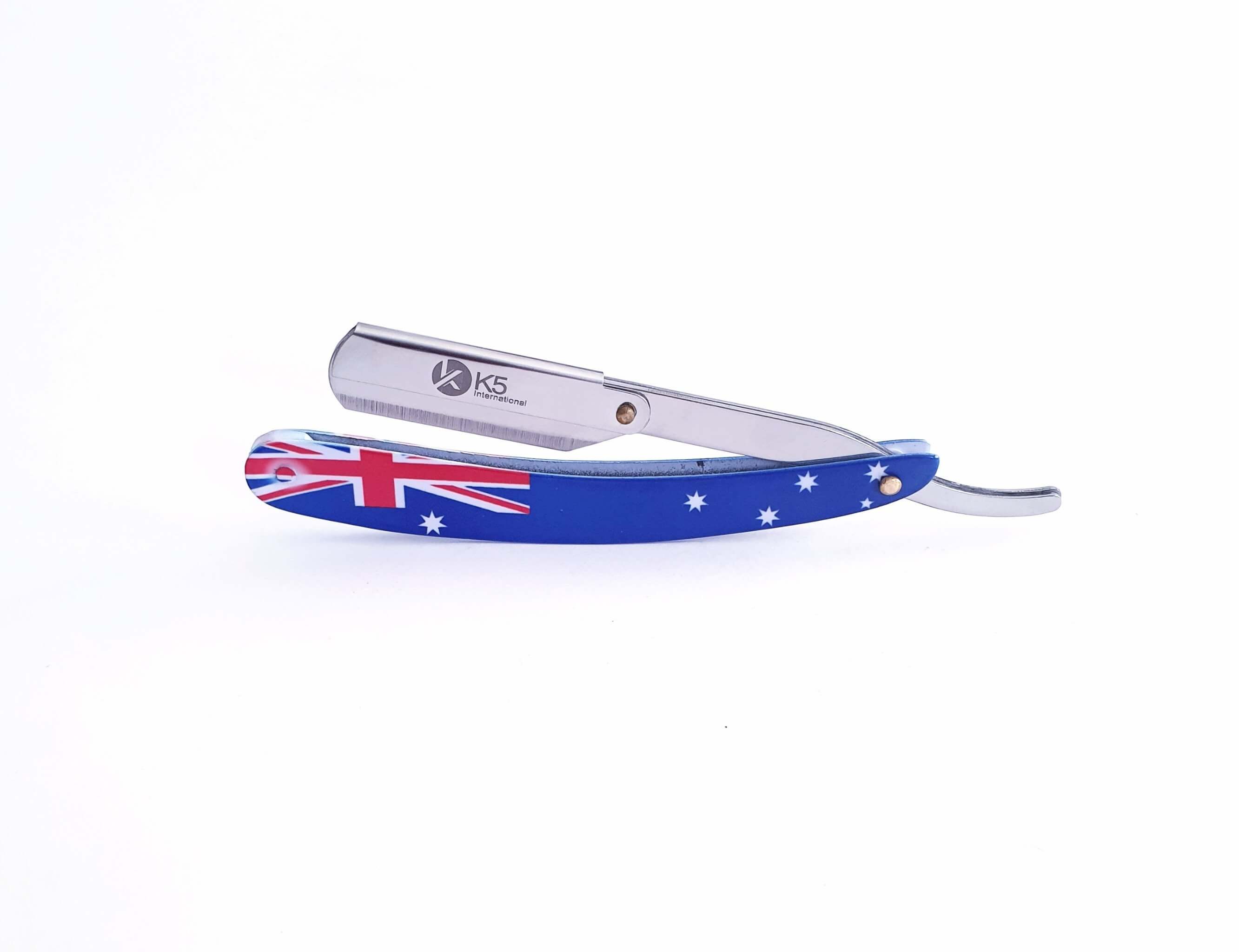Australian Flag Single Blade Straight Razor