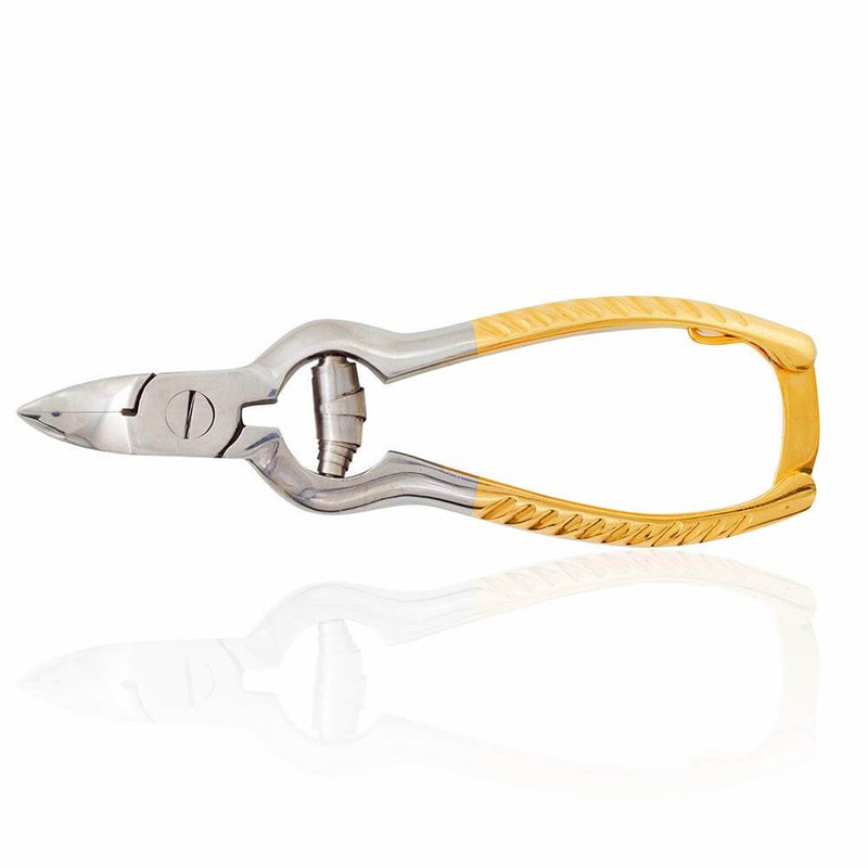 Toe Nail Cutter With Gold Plated Handle