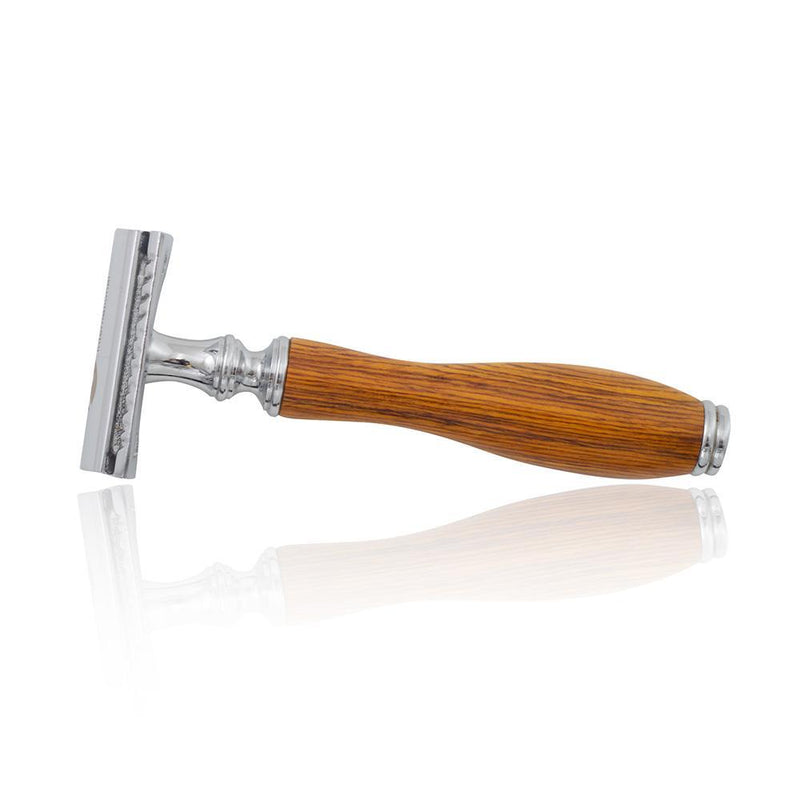 Safety Razor With Wooden Handle