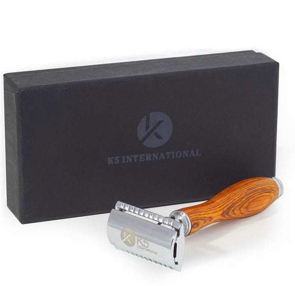 Safety Razor With Wooden Handle