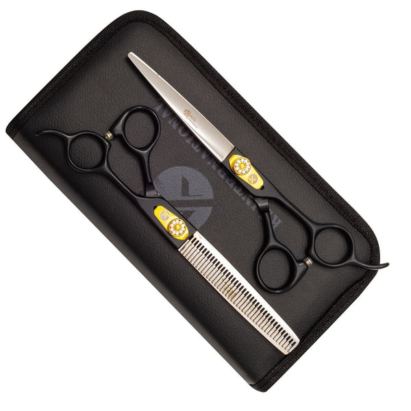 Black Line 7.0" Hairdressing Scissors Set